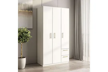 Hearst Garderobe 90x171,8 cm - Hvid - Opbevaring - Tøjopbevaring - Garderobeskabe - Garderobeskab & klædeskab
