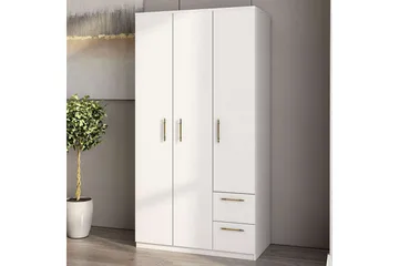 Hearst Garderobe 90x171,8 cm - Hvid - Opbevaring - Tøjopbevaring - Garderobeskabe - Garderobeskab & klædeskab