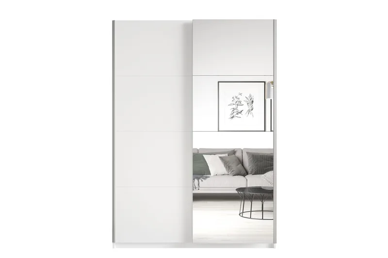 Lecia Garderobe 150x210 cm - Hvid - Opbevaring - Tøjopbevaring - Garderobeskabe - Garderobeskab & klædeskab