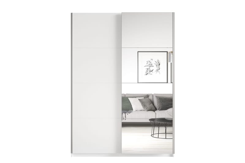 Lecia Garderobe 150x210 cm - Hvid - Opbevaring - Tøjopbevaring - Garderobeskabe - Garderobeskab & klædeskab