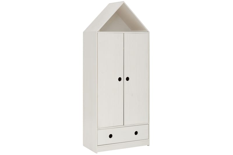 Masoomya Børnegarderobe 75x180 cm - Hvid - Opbevaring - Tøjopbevaring - Garderobeskabe - Garderobeskab & klædeskab