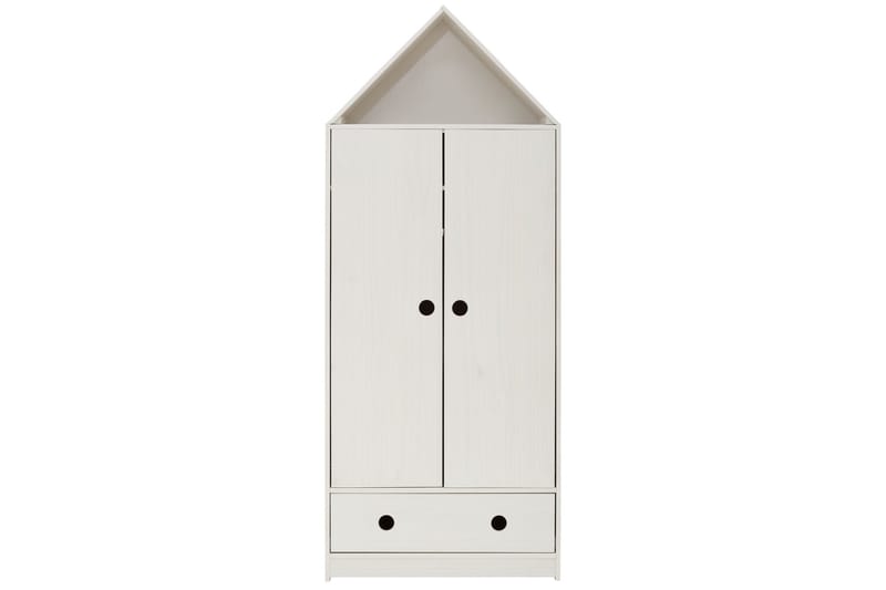 Masoomya Børnegarderobe 75x180 cm - Hvid - Opbevaring - Tøjopbevaring - Garderobeskabe - Garderobeskab & klædeskab