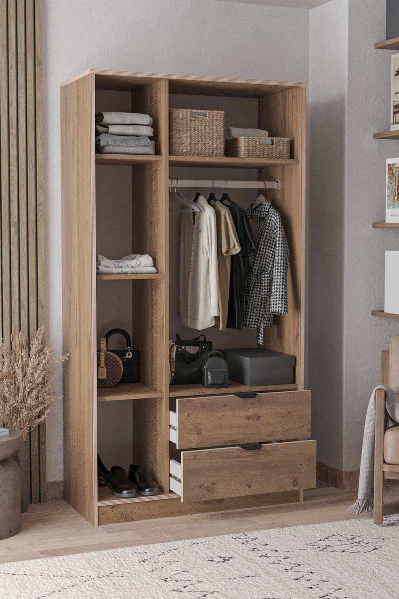 Olyros garderobe 97x182 cm - Atlas Fyr - Opbevaring - Tøjopbevaring - Garderobeskabe - Garderobeskab & klædeskab