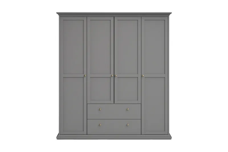 Paris garderobe 2 døre, Grå
