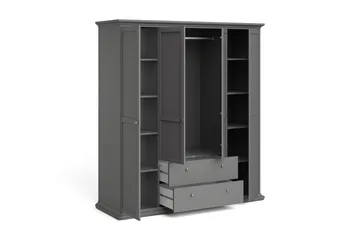 Paris garderobe 2 døre - Grå - Opbevaring - Tøjopbevaring - Garderobeskabe - Garderobeskab & klædeskab