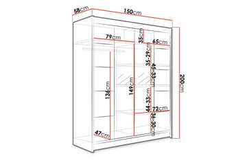 Pickering Garderobe - Opbevaring - Tøjopbevaring - Garderobeskabe - Garderobeskab & klædeskab