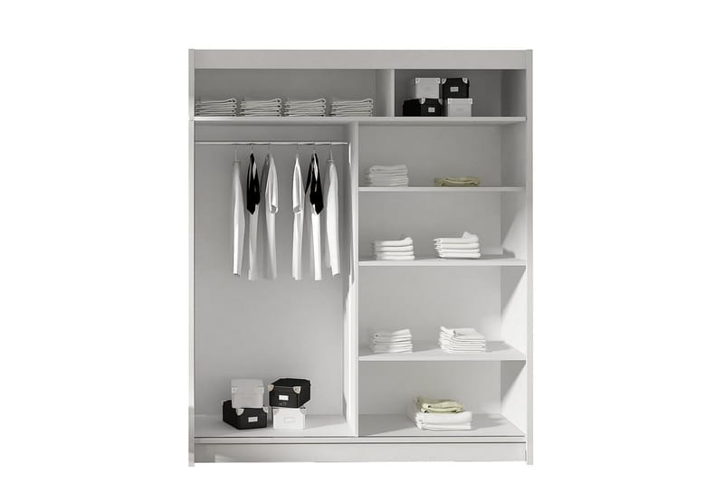 Presto Garderobe 58x150 cm - Sort - Opbevaring - Tøjopbevaring - Garderobeskabe - Garderobeskab & klædeskab