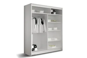 Presto Garderobe 58x150 cm - Sort - Opbevaring - Tøjopbevaring - Garderobeskabe - Garderobeskab & klædeskab