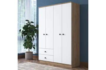 Rinorea Garderobe 120x170 cm - Brun - Opbevaring - Tøjopbevaring - Garderobeskabe - Garderobeskab & klædeskab