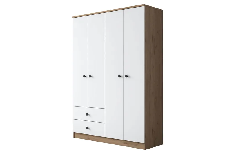Rinorea Garderobe 120x170 cm - Brun - Opbevaring - Tøjopbevaring - Garderobeskabe - Garderobeskab & klædeskab