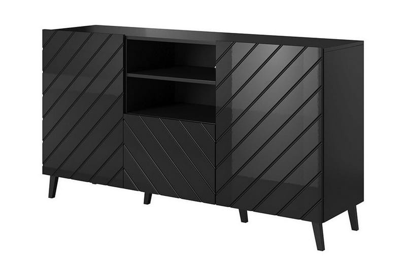 Strontian Byrå 150 cm Scandinavian Choice Black - Opbevaring - Tøjopbevaring - Garderobeskabe - Garderobeskab & klædeskab