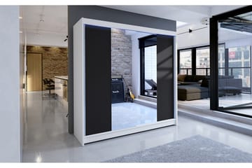Talin garderobe 180x58x215 cm - Hvid - Opbevaring - Tøjopbevaring - Garderobeskabe - Garderobeskab & klædeskab