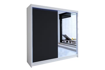Talin garderobe 180x58x215 cm - Hvid - Opbevaring - Tøjopbevaring - Garderobeskabe - Garderobeskab & klædeskab