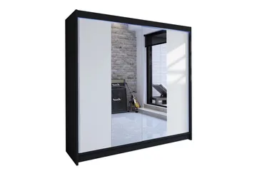 Talin garderobe 180x58x215 cm - Hvid - Opbevaring - Tøjopbevaring - Garderobeskabe - Garderobeskab & klædeskab