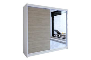 Talin garderobe 180x58x215 cm - Hvid - Opbevaring - Tøjopbevaring - Garderobeskabe - Garderobeskab & klædeskab
