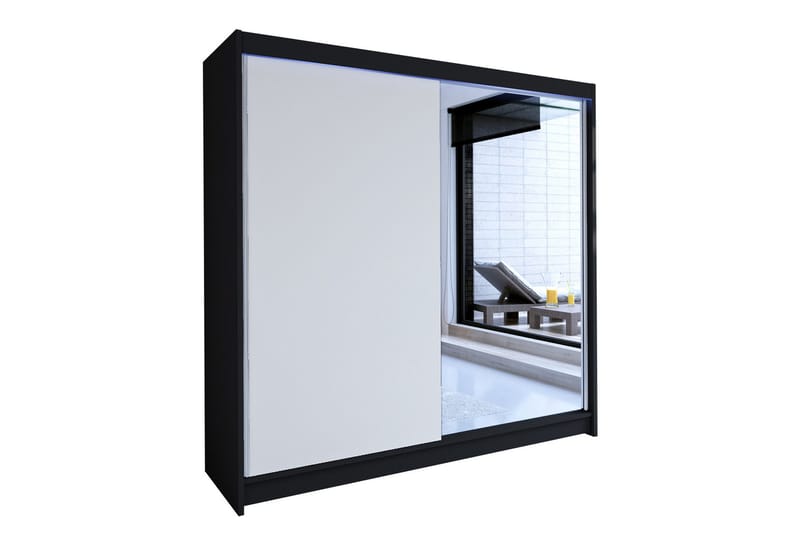 Talin garderobe 180x58x215 cm, Hvid