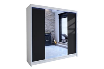 Talin garderobe 180x58x215 cm - Hvid - Opbevaring - Tøjopbevaring - Garderobeskabe - Garderobeskab & klædeskab