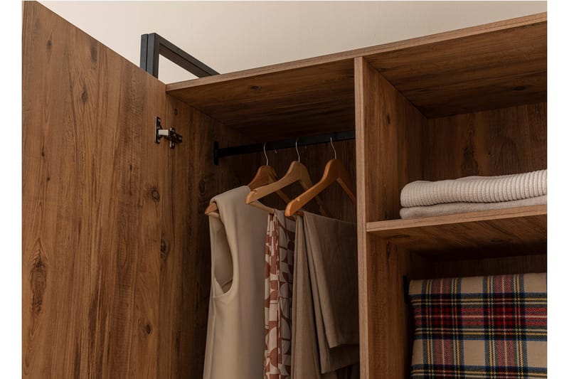 Witonia Garderobe 104x52 cm - Natur - Opbevaring - Tøjopbevaring - Garderobeskabe - Garderobeskab & klædeskab
