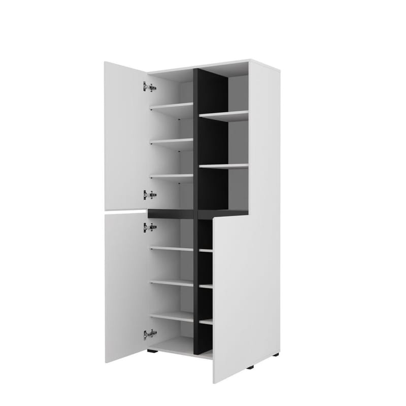 Garderobeskab Kryds 3 Døre - Hvid - Opbevaring - Tøjopbevaring - Garderobeskabe