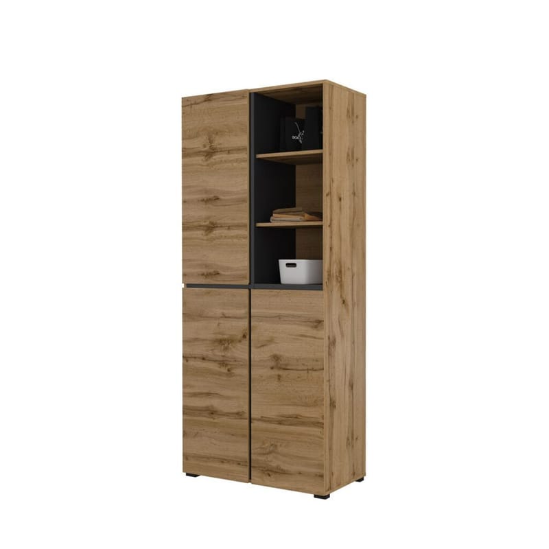 Garderobeskab Kryds 3 Døre - Wotan Eg - Opbevaring - Tøjopbevaring - Garderobeskabe