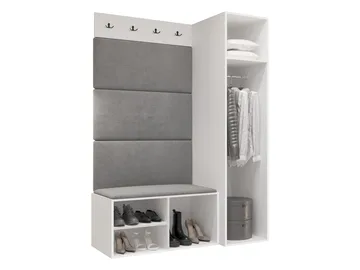 garderobeskab Medi Valnød + Manila 35 - Valnød + Manila 35 - Opbevaring - Tøjopbevaring - Garderobeskabe - Garderobeskab & klædeskab