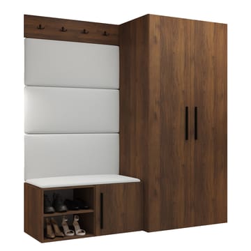 garderobeskab Medi Valnød + Soft 017