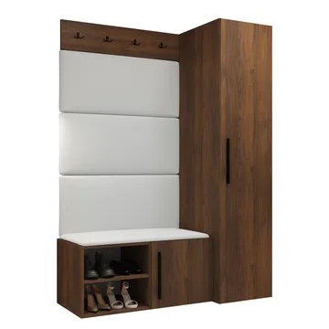 garderobeskab Medi Valnød + Soft 017