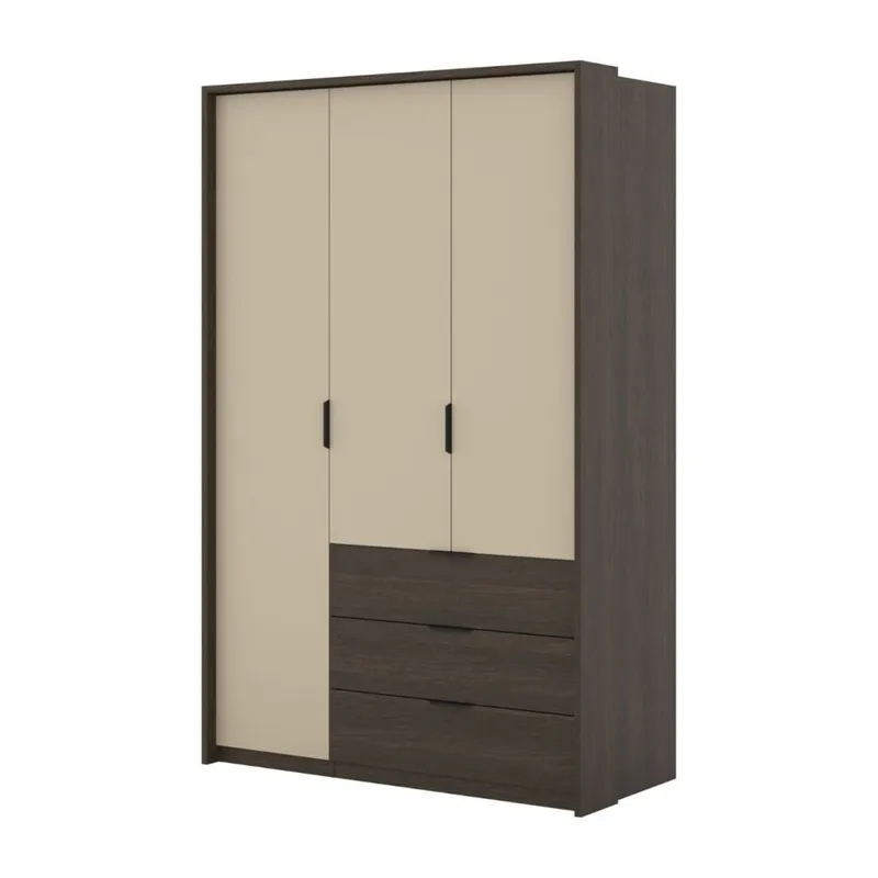 Garderobeskab Mola 3 døre med 3 skuffer, undefined