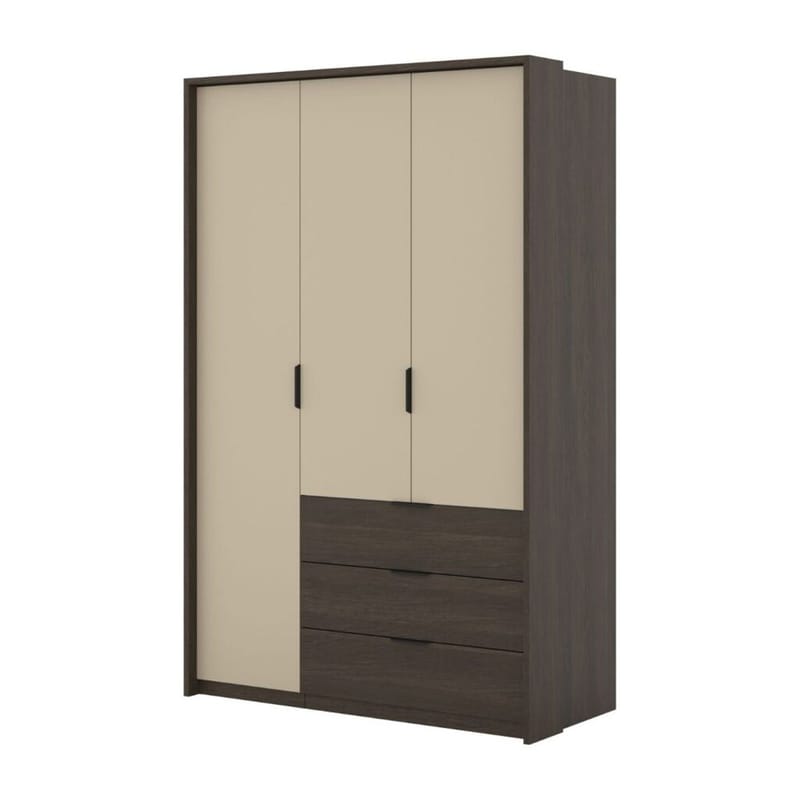 Garderobeskab Mola 3 døre med 3 skuffer, undefined