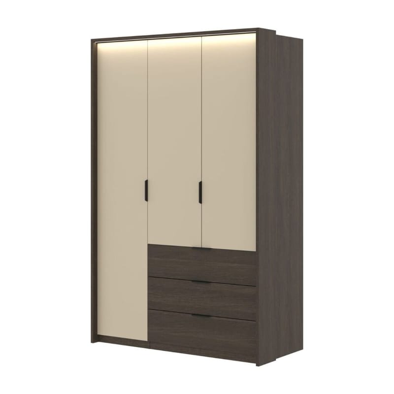 Garderobeskab Mola 3 døre med 3 skuffer - Opbevaring - Tøjopbevaring - Garderobeskabe