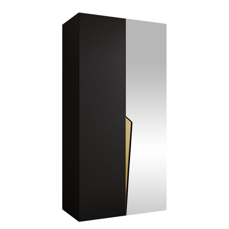 garderobeskab NO_BRAND Garderob PIANO 2 100 sort Guld, undefined