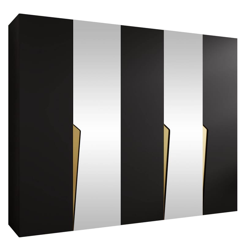 garderobeskab NO_BRAND Garderob PIANO 2 250 sort Guld, undefined