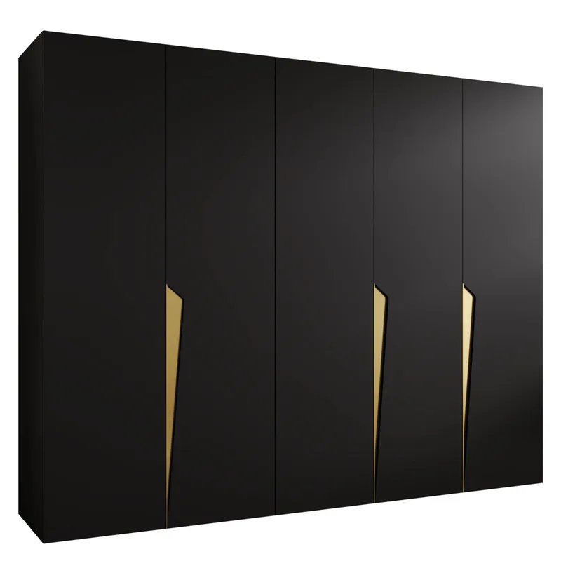 garderobeskab NO_BRAND Garderobeskab PIANO 1 250 sort Guld, undefined