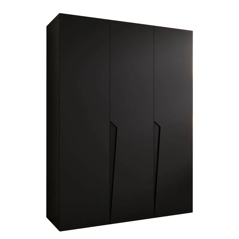 garderobeskab NO_BRAND Garderobeskab PIANO 1 150 sort Sort, undefined