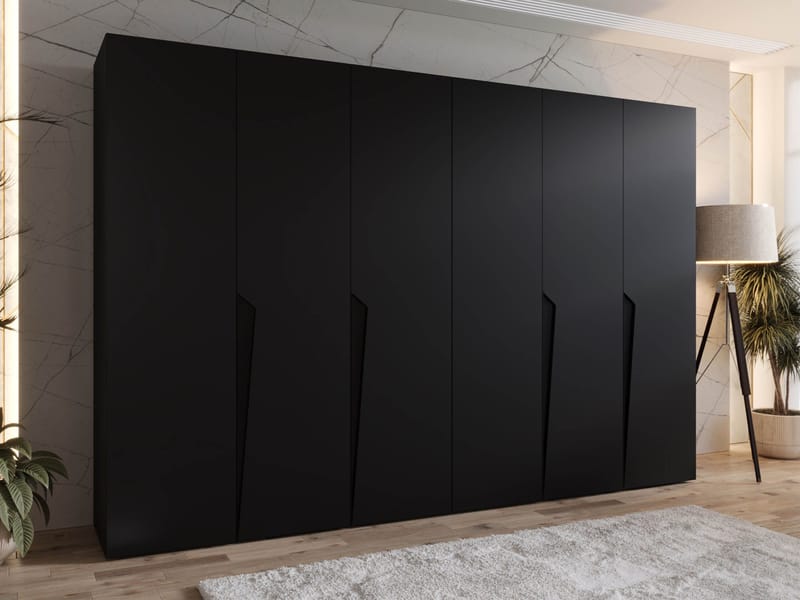 garderobeskab NO_BRAND Garderobeskab PIANO 1 300 sort Sort - Opbevaring - Tøjopbevaring - Garderobeskabe