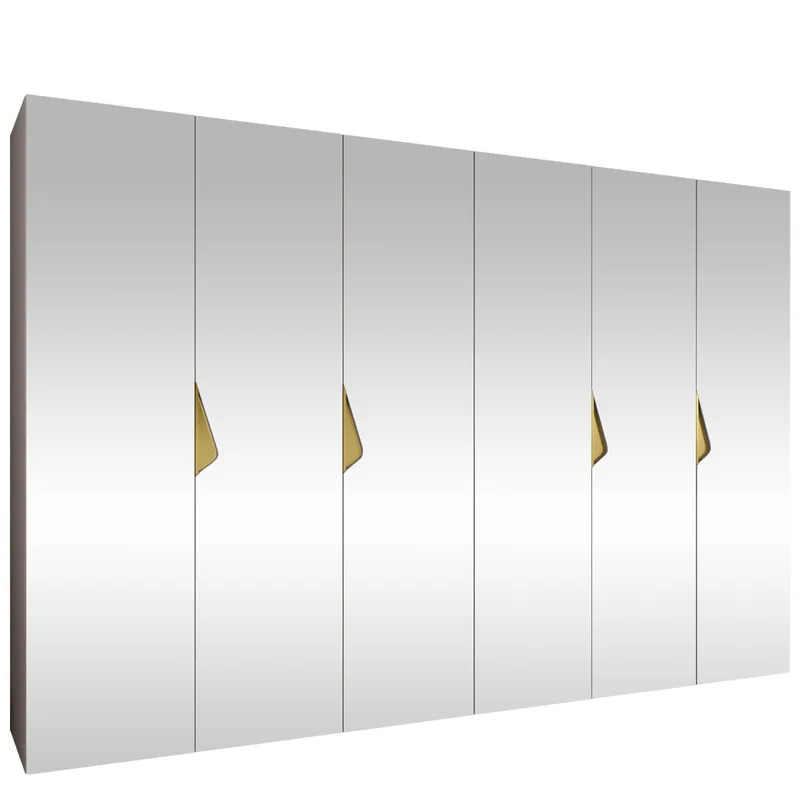 garderobeskab NO_BRAND Szafa SANDI 3 300 cashmere Guld, undefined