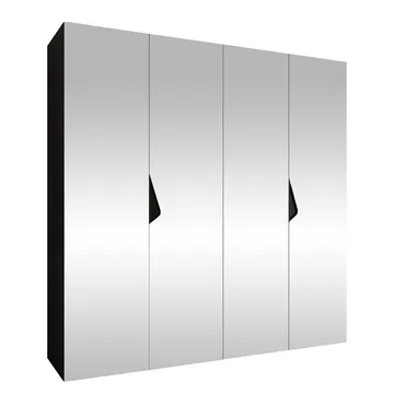 garderobeskab Szafa SANDI 3 200 sort Sort