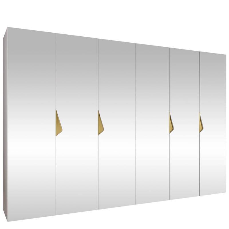 garderobeskab Szafa SANDI 3 300 hvid Guld, undefined