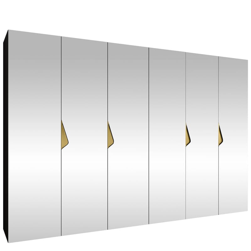 garderobeskab Szafa SANDI 3 300 sort Guld