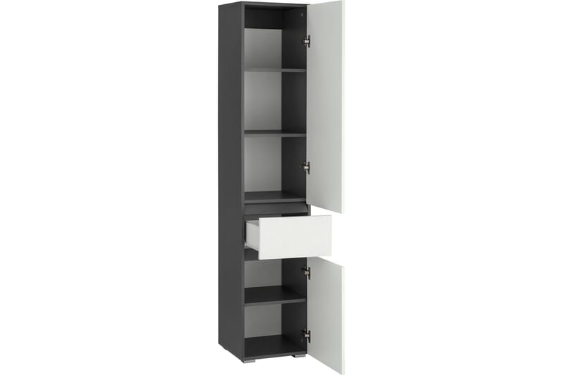 Garderobeskab uden spejl Hudnall garderobe 38x35 cm høj Natur,Antracit - Opbevaring - Tøjopbevaring - Garderobeskabe