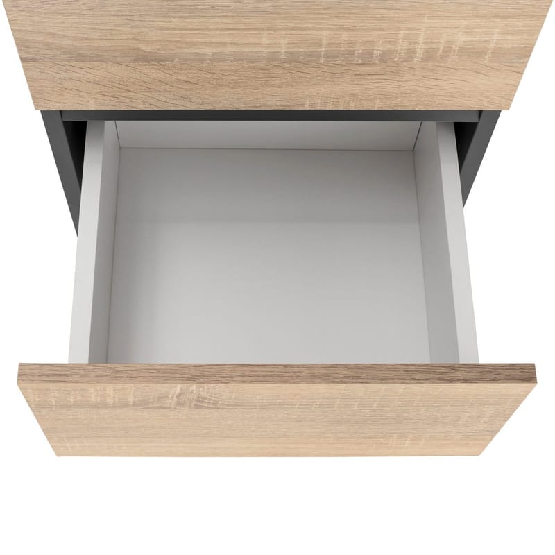 Garderobeskab uden spejl Hudnall garderobe 38x35 cm høj Natur,Antracit - Opbevaring - Tøjopbevaring - Garderobeskabe