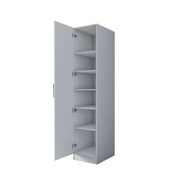 Garderobeskab Wallxpert Cleo Shelf v2 (45 x 210 x 57,5 cm) Hvid - Hvid - Opbevaring - Tøjopbevaring - Garderobeskabe - Garderobeskab & klædeskab
