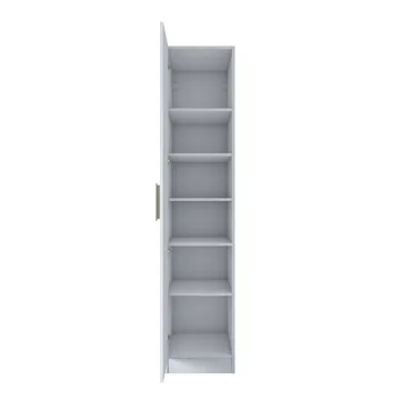 Garderobeskab Wallxpert Cleo Shelf v2 (45 x 210 x 57,5 cm) Hvid - Hvid - Opbevaring - Tøjopbevaring - Garderobeskabe - Garderobeskab & klædeskab