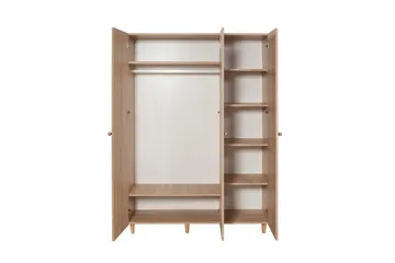 Gladfield Garderobe 135x192 cm - Natur - Opbevaring - Tøjopbevaring - Garderobeskabe