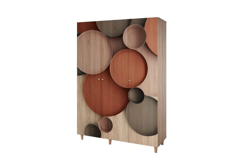 Gladfield Garderobe 135x192 cm - Natur - Opbevaring - Tøjopbevaring - Garderobeskabe
