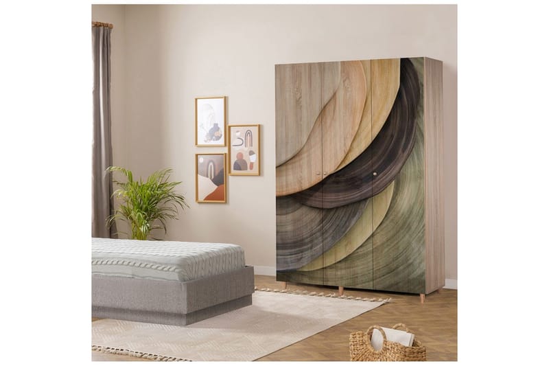 Gladfield Garderobesskåp 135x192 cm - Opbevaring - Tøjopbevaring - Garderobeskabe