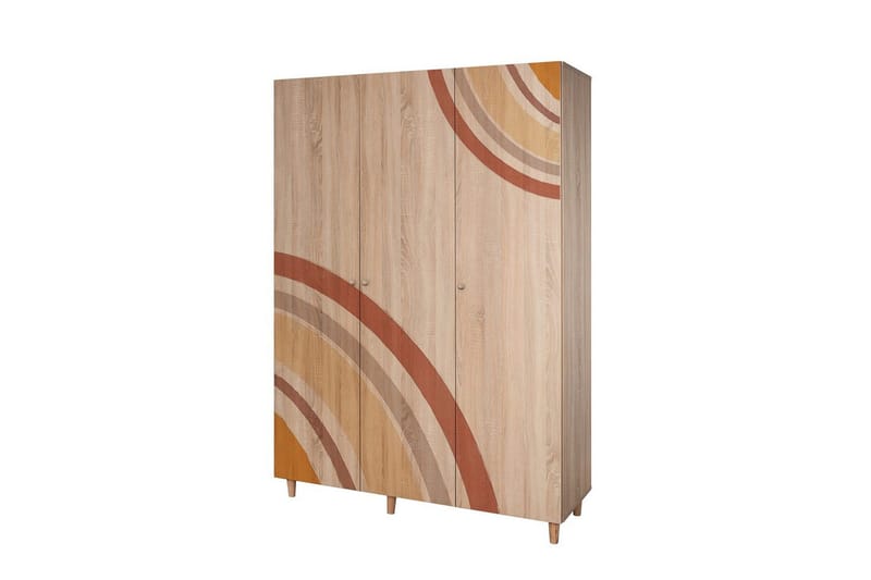 Gladfield Garderobesskåp 135x192 cm - Opbevaring - Tøjopbevaring - Garderobeskabe