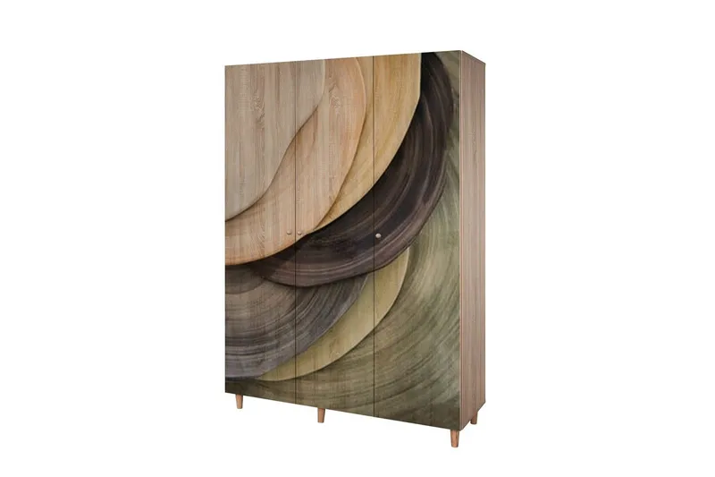 Gladfield Garderobesskåp 135x192 cm - Opbevaring - Tøjopbevaring - Garderobeskabe