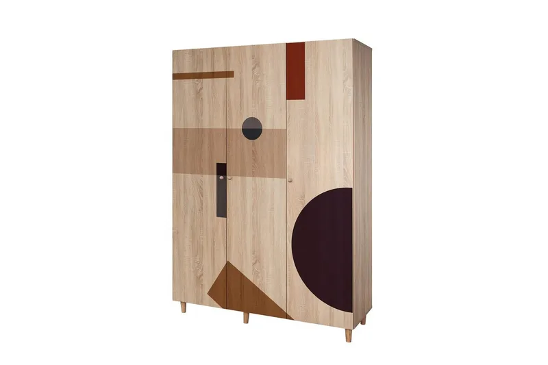 Gladfield Garderobesskåp 135x192 cm - Opbevaring - Tøjopbevaring - Garderobeskabe