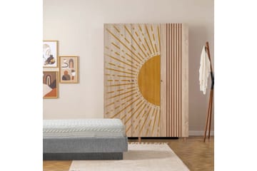 Gladfield Garderobesskåp 135x192 cm - Opbevaring - Tøjopbevaring - Garderobeskabe